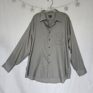 Calvin Klein Vintage Men 17.5/34-35 Button Up Shirt Retro Minimalist Boho Grunge